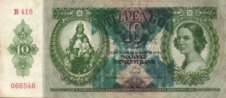 1936. 10P, 1941. 20P (hamis nyilaskereszt), 1946. 100.000.000MP T:II,III