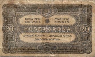 1920. 20 heller + 2K + 20K T:III/IV