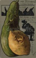 Dwarf vegetables litho