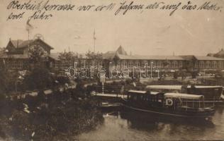 Kaliningrad (Königsberg) Oberteich terrace and ship station photo