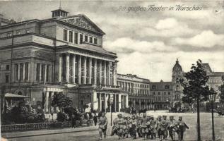 Warsaw Theatre and soldiers (EB)