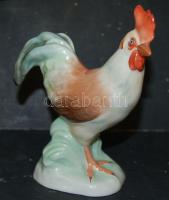 Herendi jelzéssel ellátott, hibátlan állapotban lévő, kézzel festett porcelán kakas 14cm-es magassággal