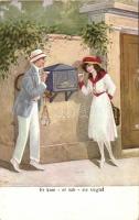 Lovers with mailbox, Szerelmes pár postaládával