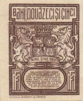 Románia 1917. 25b, 1917. 25b (Német nyomás / German issue), 1920. 5L (25.03.1920) T:I,II