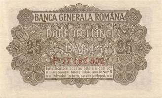 Románia 1917. 25b, 1917. 25b (Német nyomás / German issue), 1920. 5L (25.03.1920) T:I,II