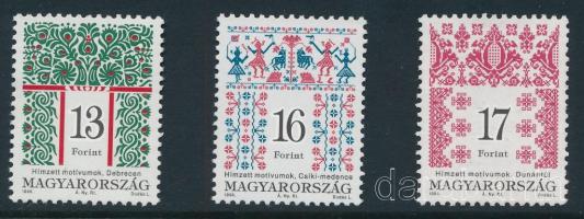 1996 Magyar népművészet 13Ft, 16Ft és 17Ft I. D változatban