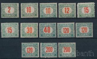 1915/1922 Kisegítő portó 13 db bélyeg