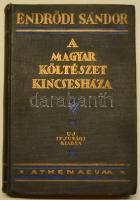 ~1927 Endrődi Sándor: A Magyar Költészet Kincsesháza ép gerinccel, Athenaeum Irodalmi és Nyomdai Rt. kiadása