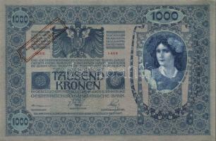 1902. 1000K "Ausgegeben nach dem 4. Oktober 1920." felülnyomással! T:I-
