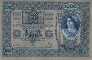 1902. 1000K "Ausgegeben nach dem 4. Oktober 1920." felülnyomással! T:I-