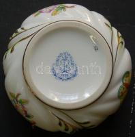 Viktória mintás Herendi porcelán rózsás bonbonnier / Herend chinaware bonbonniere 8x8 cm