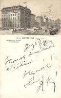 Budapest VII. Metropole Szálloda és a Keleti Pályaudvar litho (EK)