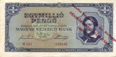 11db Pengős papírpénz különféle felülnyomásokkal (Pénztörténeti kiállítás, 200 éves a hazai papírpén...