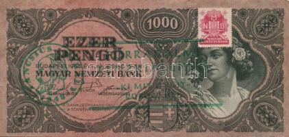 11db Pengős papírpénz különféle felülnyomásokkal (Pénztörténeti kiállítás, 200 éves a hazai papírpén...