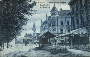 Brassó Rezső körút / boulevard, café