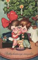 Christmas, Italian art postcard, Amag 1908. s: Margret Boriss