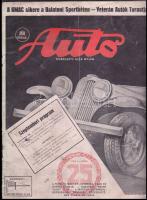 1935 Autó magazin szeptemberi száma képekkel, reklámokkal