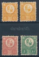1871 Réznyomat 2 db 2kr + 5kr + 3kr (*100.000)