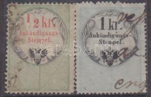 2 klf Hirdetménybélyeg