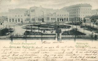 Budapest VIII. Rákóczi tér Sörcsarnokokkkal, Blau Manó és Friedmann Adolf üzleteivel