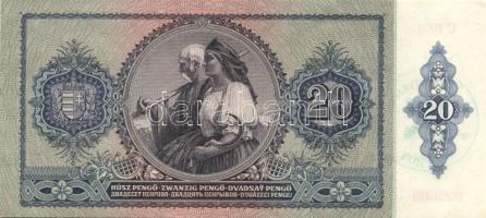 1936. 10P, 1941. 20P "Városi Pártvezető - Sopron" felülbélyegzéssel T:I-