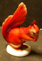 Hollóházi porcelán mókus-figura / Hollóháza chinaware squirrel 11x14 cm