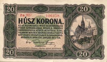 1920. 10K + 20K + 100K + 1000K, 1923. 100K (3x), 1000K (8f fny-sal) T:II+,II,III