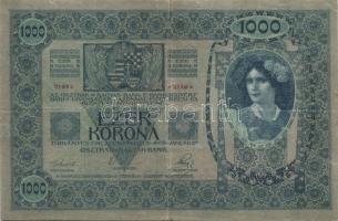 1902. 1000K "Deutschösterreich" + ECHT (Österreichisch- Ungarische Bank) fny-sal T:III