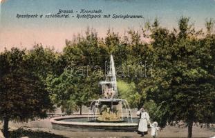 Brassó, Rezső park, fountain (EM)