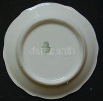 6 személyes komplett piros pöttyös Zsolnay porcelán kávéskészlet csésze, alj, kávés, tejes-kiöntő / ...