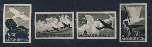 1942 Repülő alap III. Gönczi Gebhardt Tibor bélyegterveinek nyomdai fotói