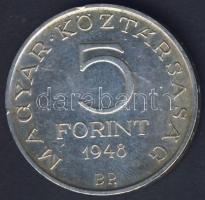 1948. 5Ft Ag "Petőfi" T:2