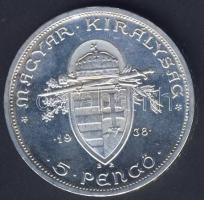 1938. 5P Ag "Szt.István" T:2