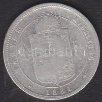 1881. 1Ft Ag T:3 kis ph