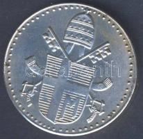 Vatikán DN "II.János Pál pápa" ffém piefort (vastag) emlékérem T:2