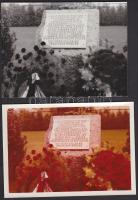 1973 A Lichtenwörthi koncentrációs tábor túlélői csoportjának meghívója és 4 db kép a táborról + 1 i...