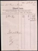 cca 1870 4 db fejléces német számla / 4 German invoices