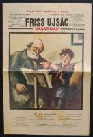 1934-35 9 db Friss Újság Vasárnapja magazinja színes magazin