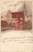 Dresden Courtyard litho s: Otto Apitzsch