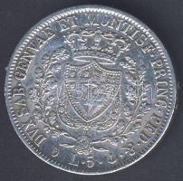 Olaszország / Szardínia 5L "Carlos Felix" Ag T:2 fny