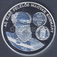DN "A magyar pénz krónikája-Az első felelős magyar kormány" Ag emlékérem, 20g T:PP Tanúsítvánnyal, csak 2000db!