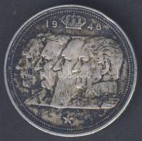 Belgium 1948. 100Fr Ag "4 király" T:2-