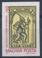 1982 100 éves a Kner Nyomda vágott bélyeg