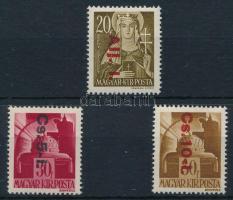 1946 Betűs "Alj. I." tévnyomat + visszavont csomagbélyegek (26.000)