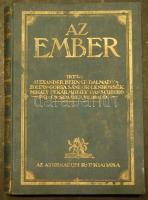 Alexander Bernát, Lenhossék Mihály: Az ember testi és lelki élete faji és egyéni sajátosságai, aranyozott egészvászon kötésben, sok képpel