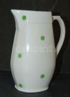 Hollóháza jelzéssel ellátott porcelán kancsó 20 cm magas