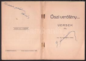 1936 Őszi verőfény versek + 1942 Hit és Tudomány, mindkettő dedikált