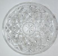 Kristály üveg tálka / chrystal tray 20x9 cm