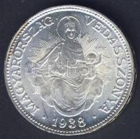1938. 2P Ag "Madonna" T:2+ kis k