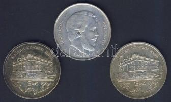 1947. 5Ft Ag + 1992. 200Ft (2x) "MNB" Ag T:2,3+